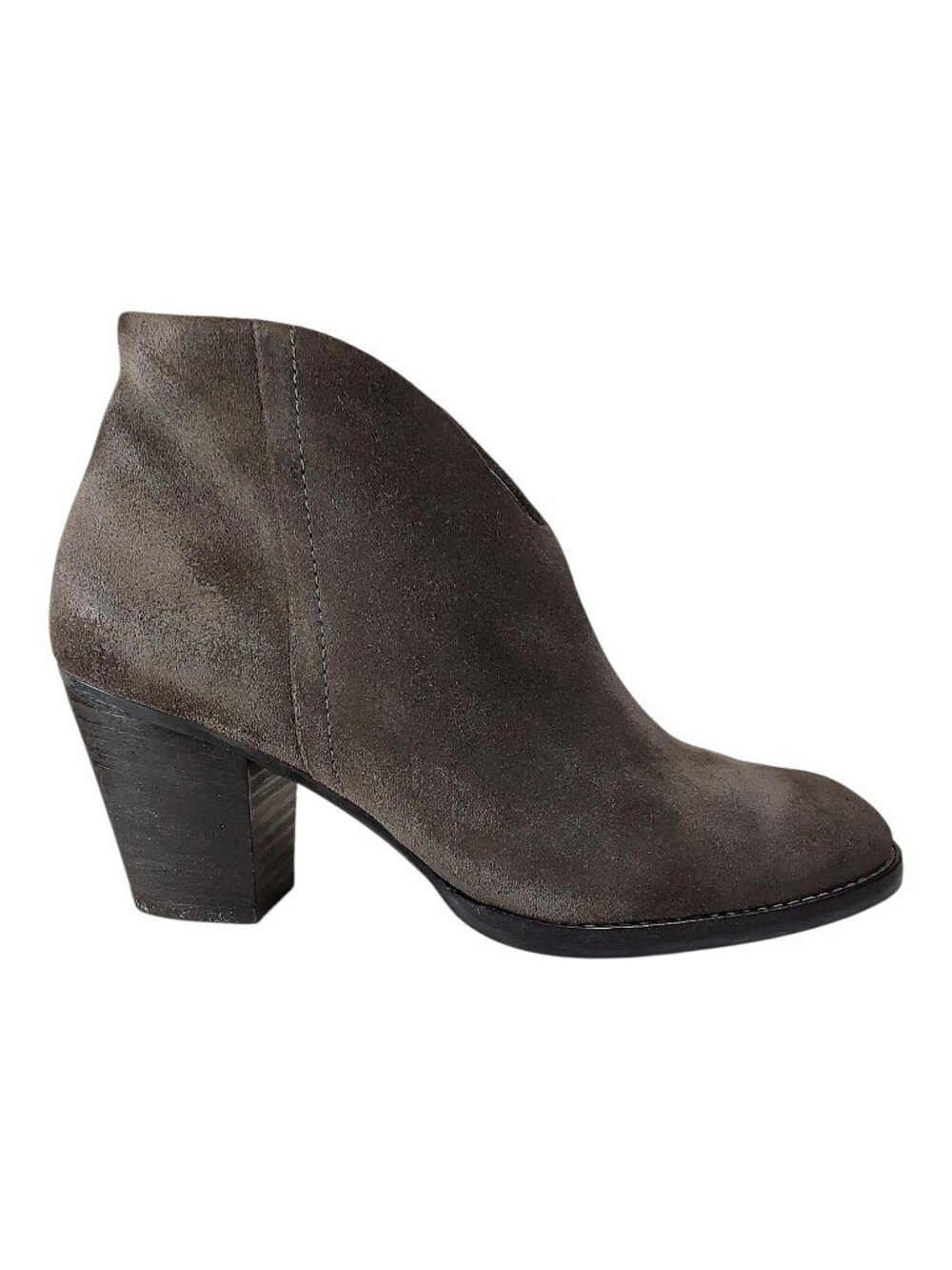 Paul Green Delgado Burnished Suede Ankle Boot Gray Boho/Western/Retro - 7.5